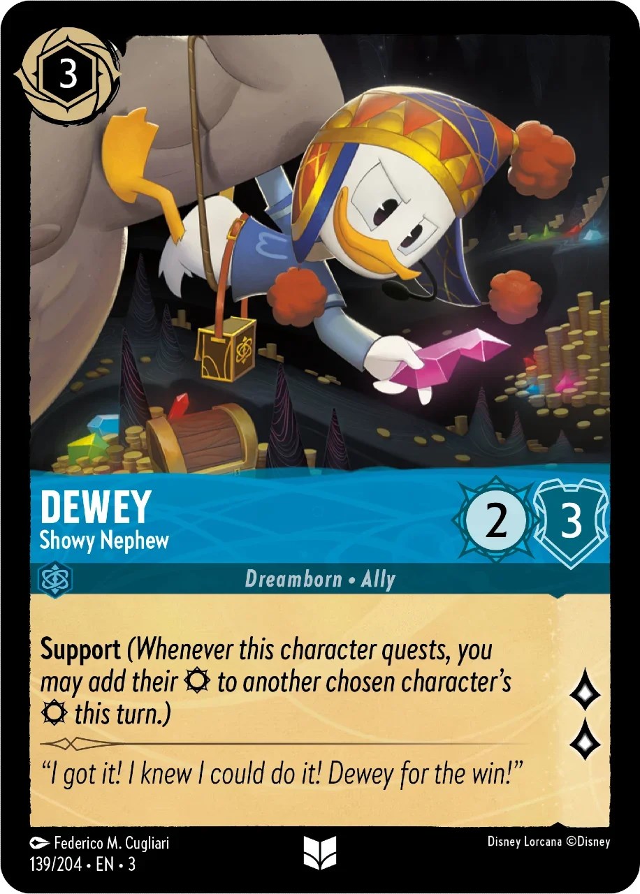 Dewey - Showy Nephew (139/204) [Into the Inklands] | Cards and Coasters CA