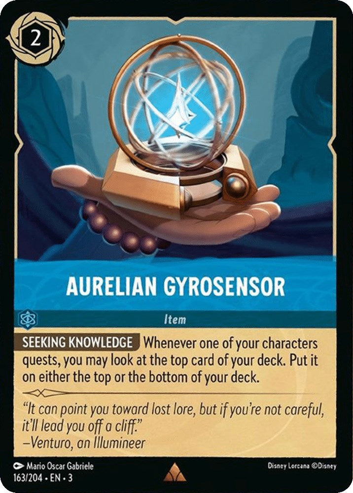 Aurelian Gyrosensor (163/204) [Into the Inklands] | Cards and Coasters CA