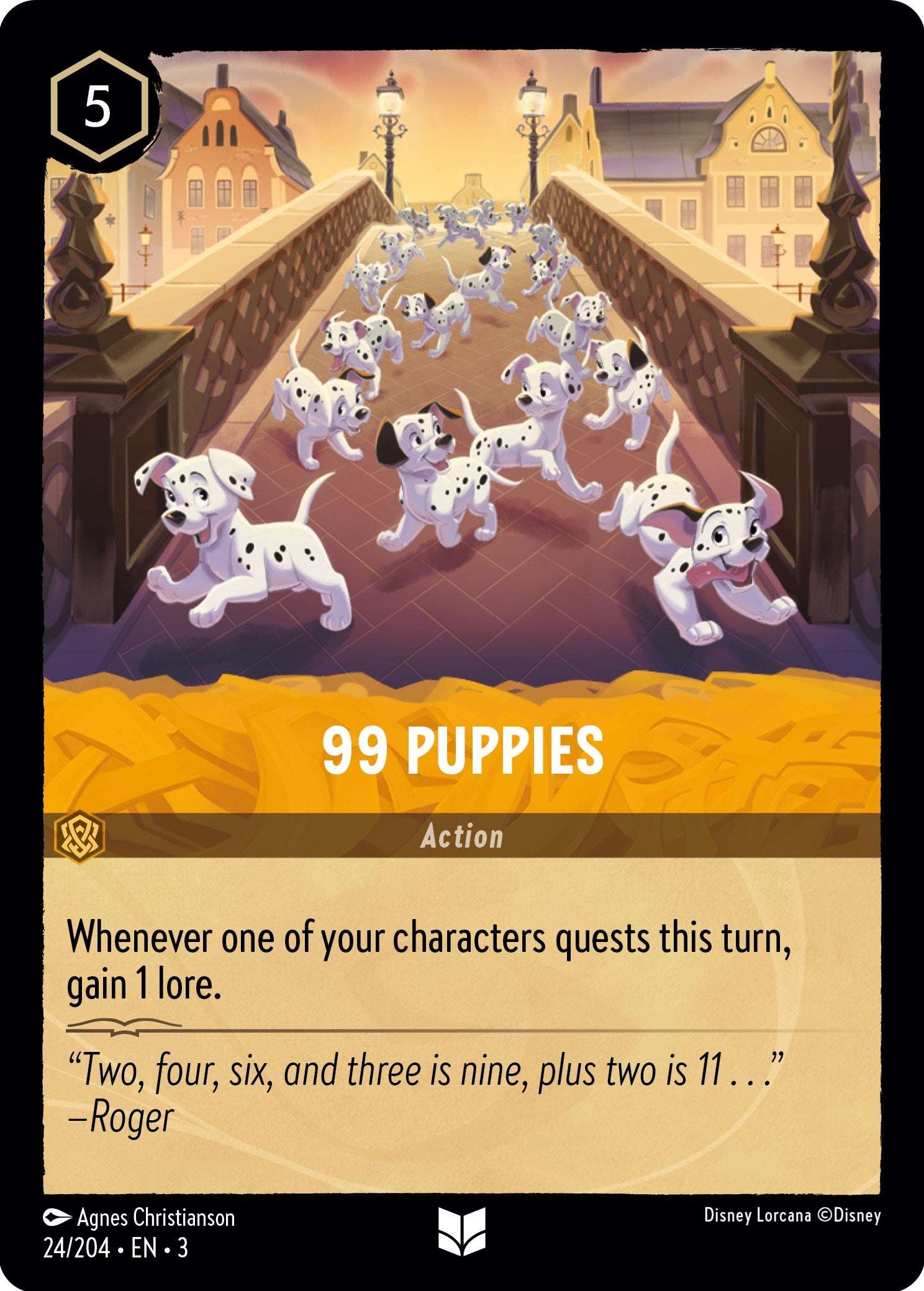 99 Puppies (24/204) [Into the Inklands] | Cards and Coasters CA