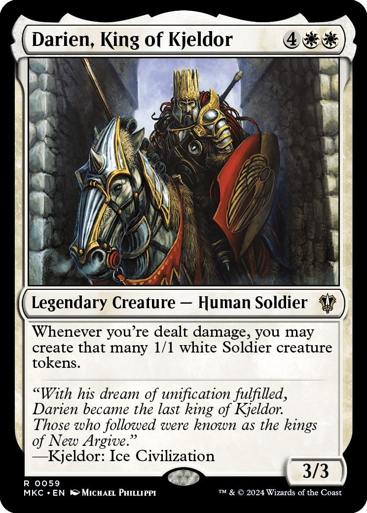 Darien, King of Kjeldor [Murders at Karlov Manor Commander] | Cards and Coasters CA