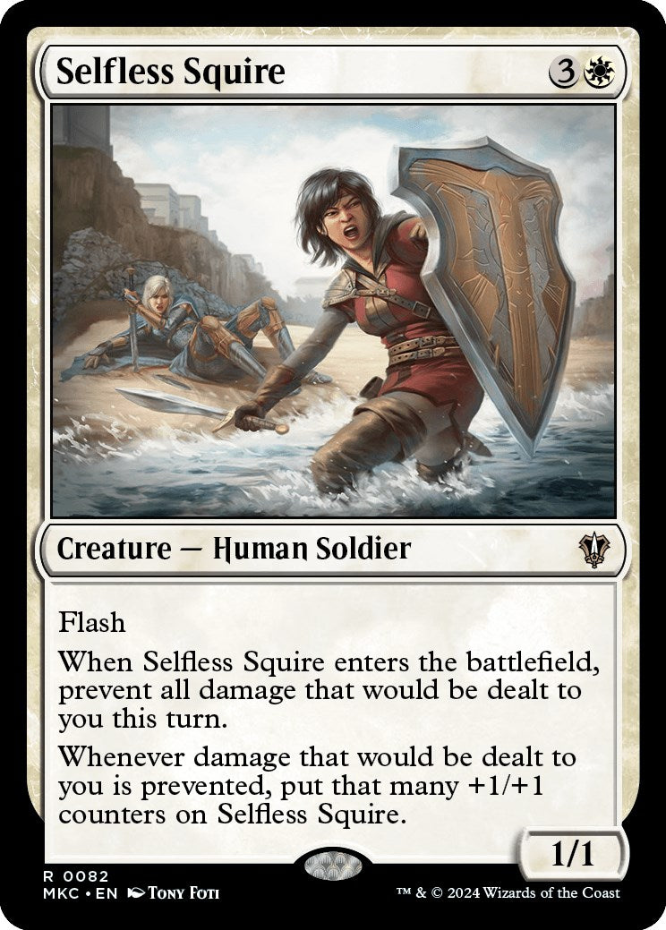 Selfless Squire [Murders at Karlov Manor Commander] | Cards and Coasters CA