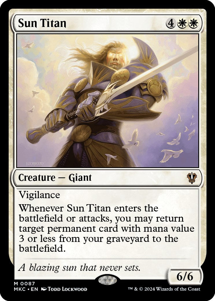 Sun Titan [Murders at Karlov Manor Commander] | Cards and Coasters CA