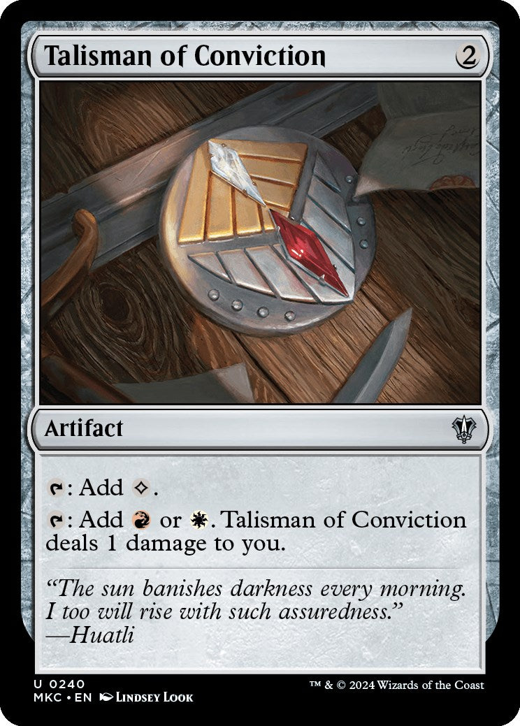 Talisman of Conviction [Murders at Karlov Manor Commander] | Cards and Coasters CA