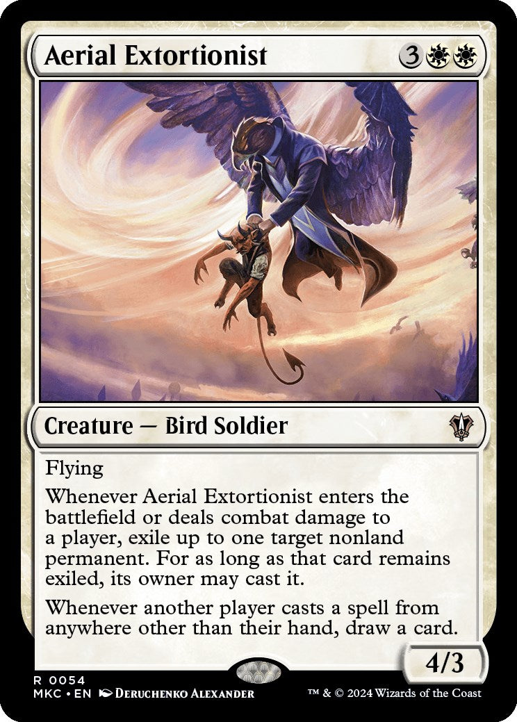 Aerial Extortionist [Murders at Karlov Manor Commander] | Cards and Coasters CA