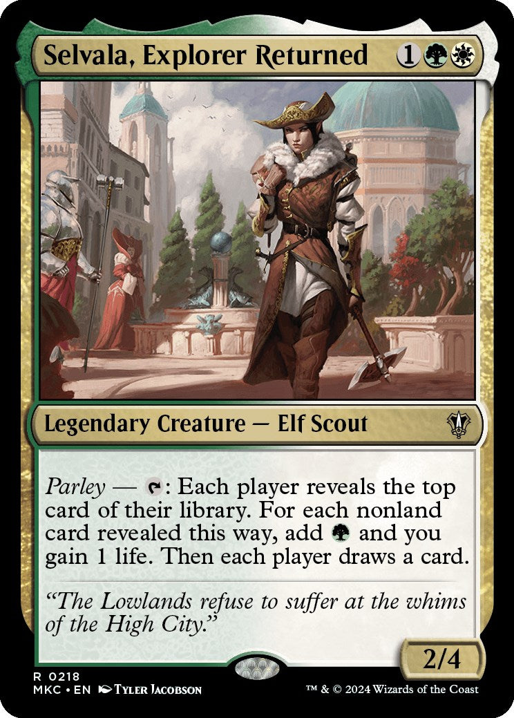 Selvala, Explorer Returned [Murders at Karlov Manor Commander] | Cards and Coasters CA