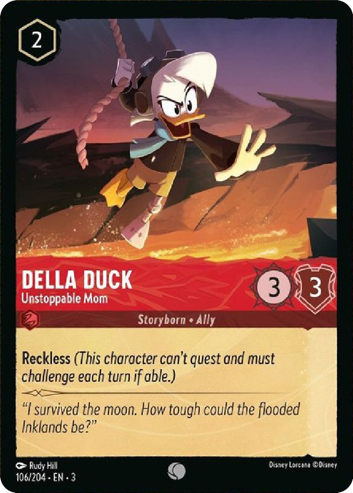 Della Duck - Unstoppable Mom (106/204) [Into the Inklands] | Cards and Coasters CA