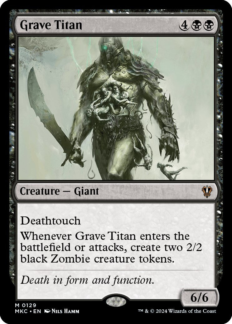 Grave Titan [Murders at Karlov Manor Commander] | Cards and Coasters CA