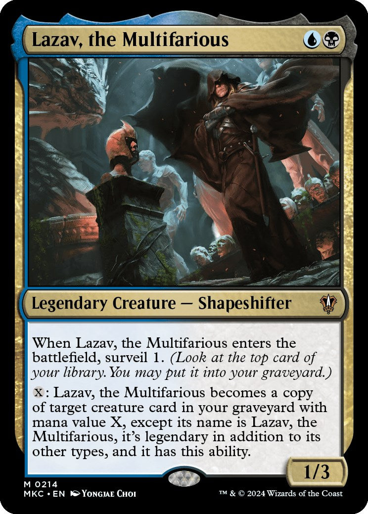 Lazav, the Multifarious [Murders at Karlov Manor Commander] | Cards and Coasters CA