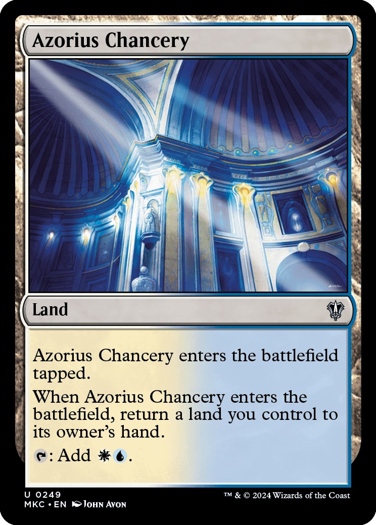 Azorius Chancery [Murders at Karlov Manor Commander] | Cards and Coasters CA