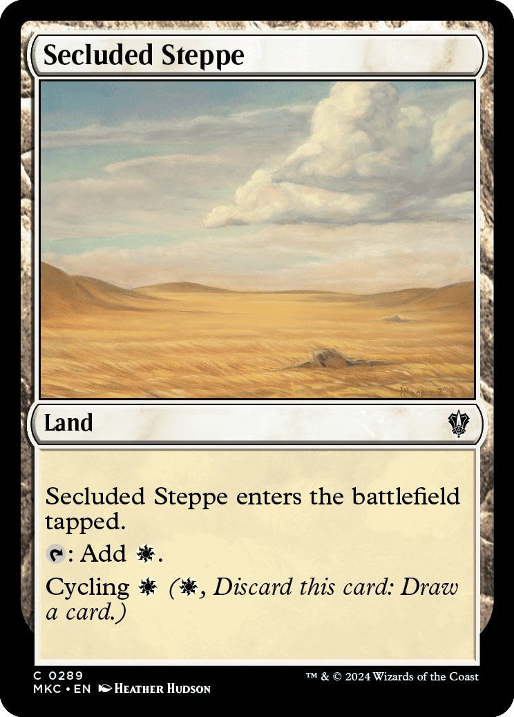 Secluded Steppe [Murders at Karlov Manor Commander] | Cards and Coasters CA