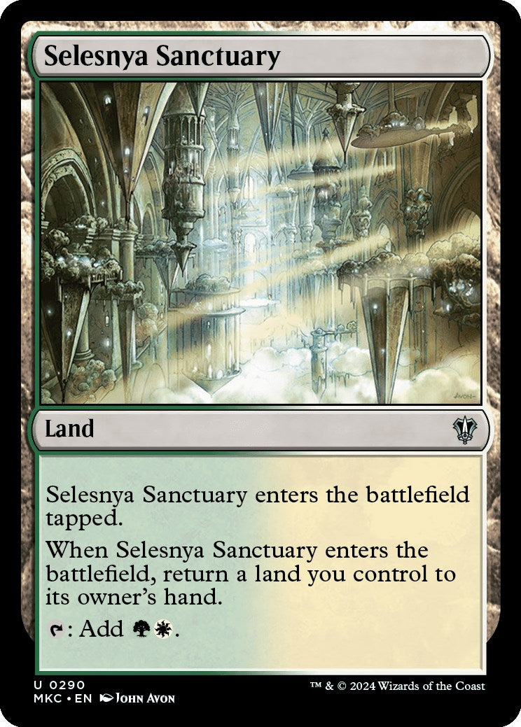 Selesnya Sanctuary [Murders at Karlov Manor Commander] | Cards and Coasters CA