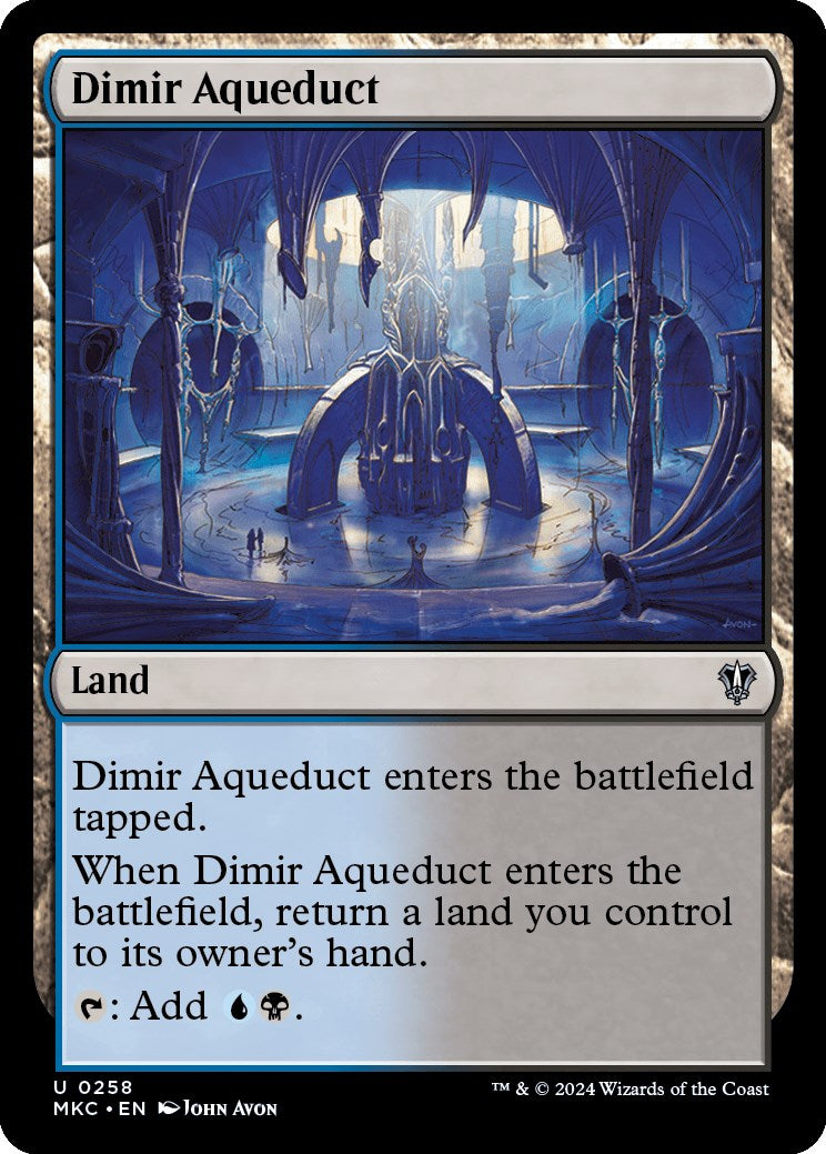 Dimir Aqueduct [Murders at Karlov Manor Commander] | Cards and Coasters CA