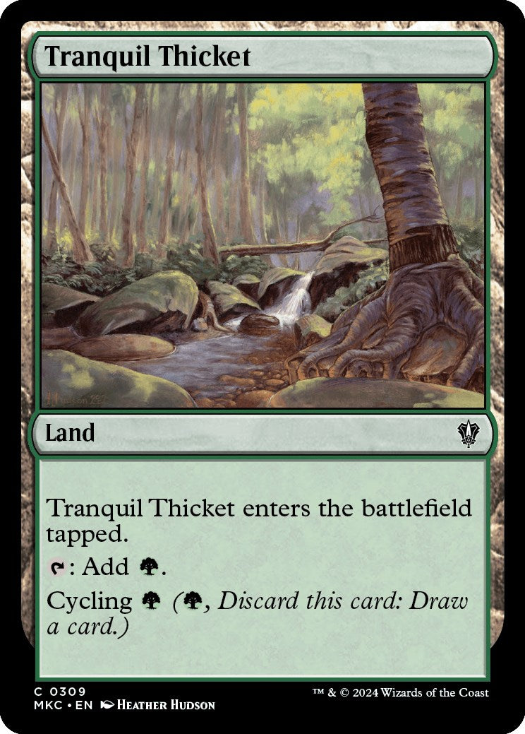 Tranquil Thicket [Murders at Karlov Manor Commander] | Cards and Coasters CA