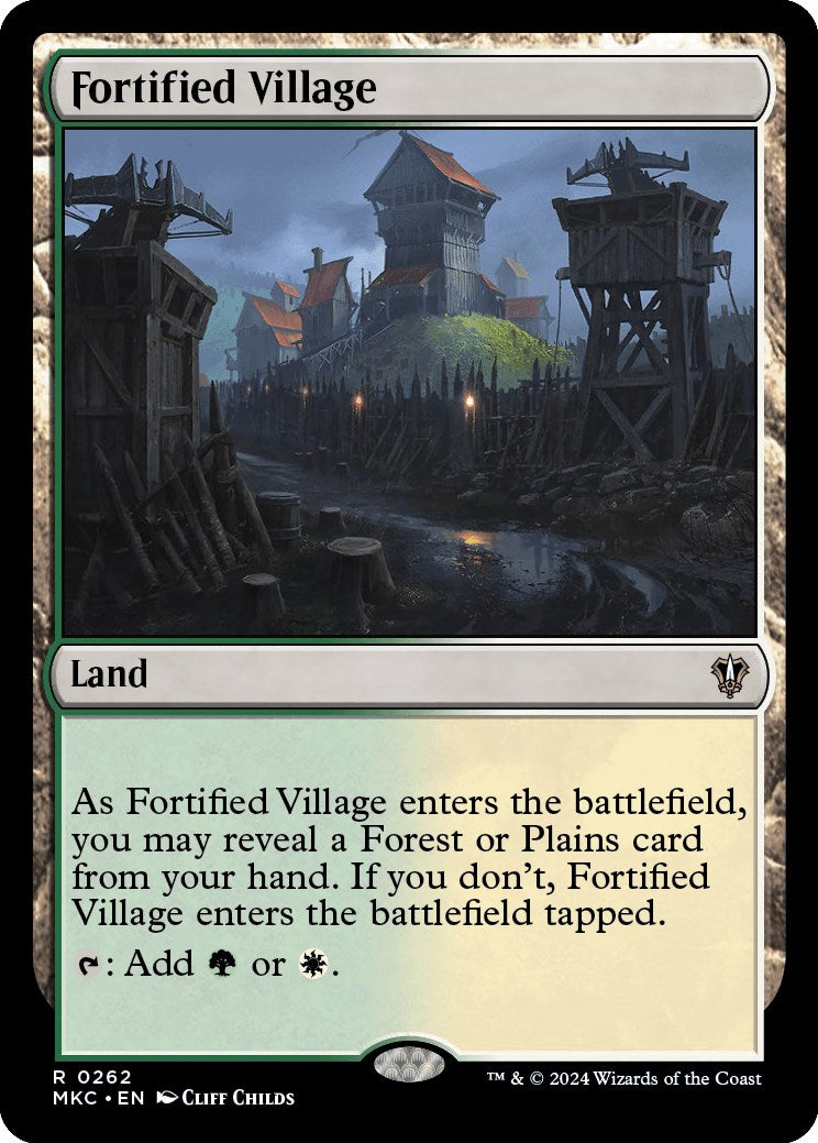 Fortified Village [Murders at Karlov Manor Commander] | Cards and Coasters CA