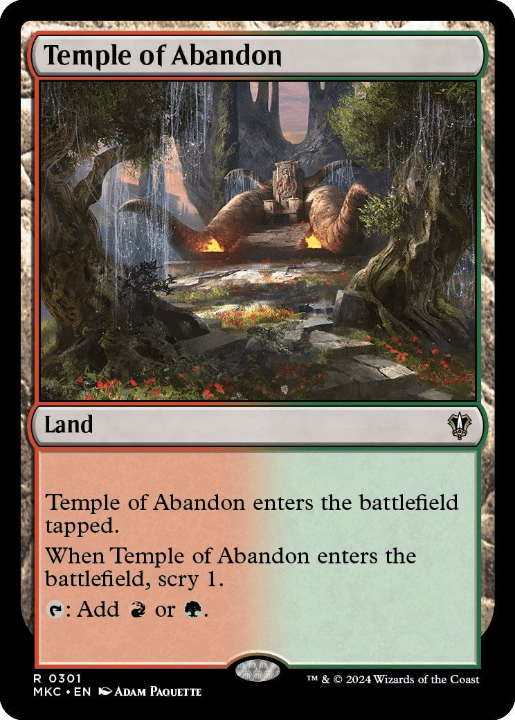 Temple of Abandon [Murders at Karlov Manor Commander] | Cards and Coasters CA