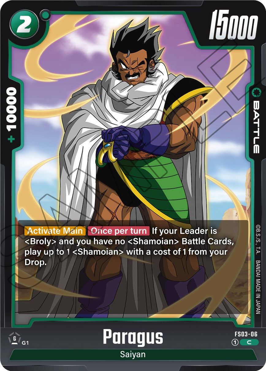 Paragus (FS03-06) [Starter Deck: Broly] | Cards and Coasters CA