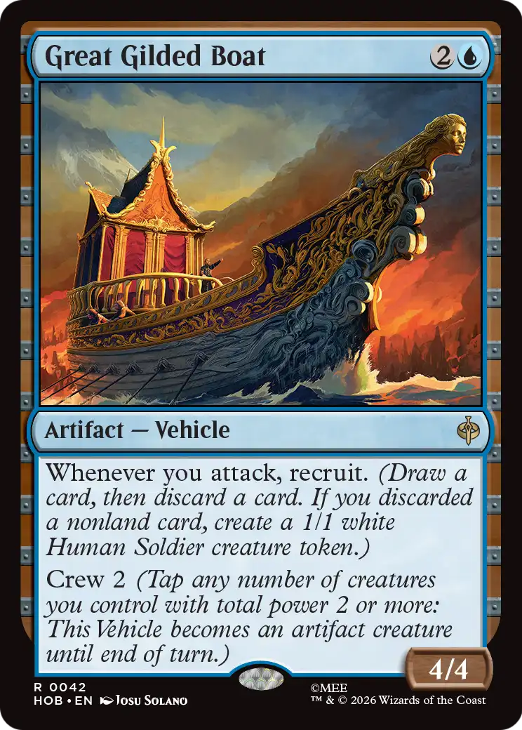 Great Gilded Boat [The Hobbit] | Cards and Coasters CA