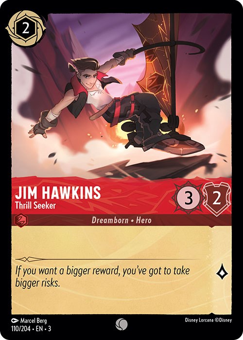 Jim Hawkins - Thrill Seeker (110/204) [Into the Inklands] | Cards and Coasters CA