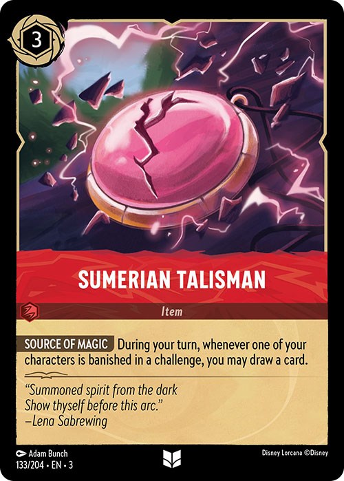 Sumerian Talisman (133/204) [Into the Inklands] | Cards and Coasters CA