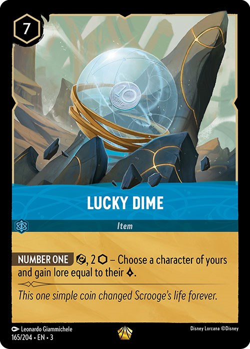 Lucky Dime (165/204) [Into the Inklands] | Cards and Coasters CA