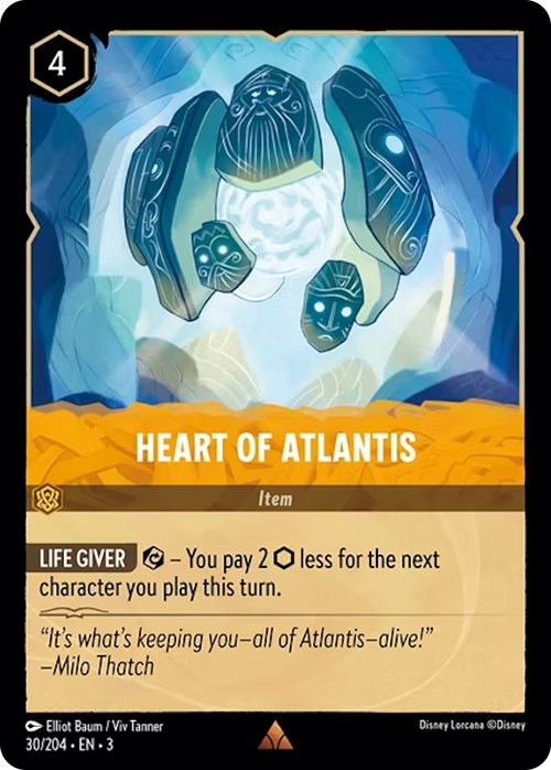 Heart of Atlantis (30/204) [Into the Inklands] | Cards and Coasters CA