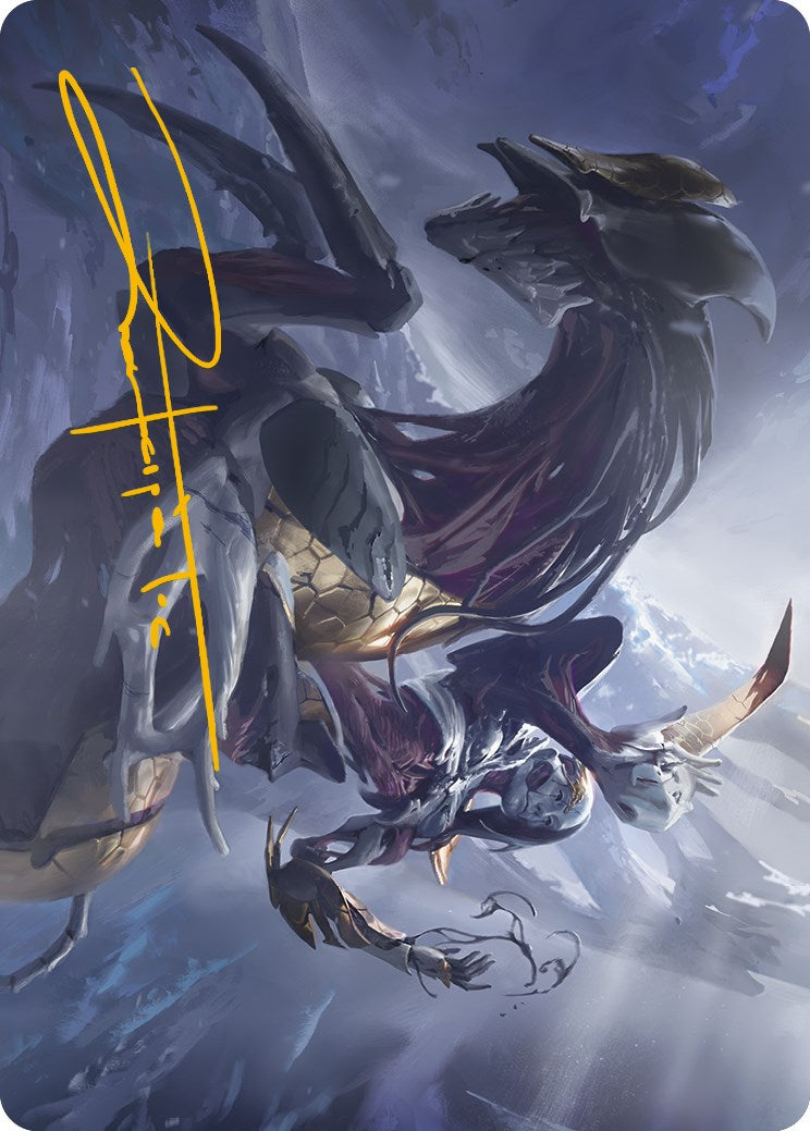 Ria Ivor, Bane of Bladehold Art Card (Gold-Stamped Signature) [Phyrexia: All Will Be One Art Series] | Cards and Coasters CA