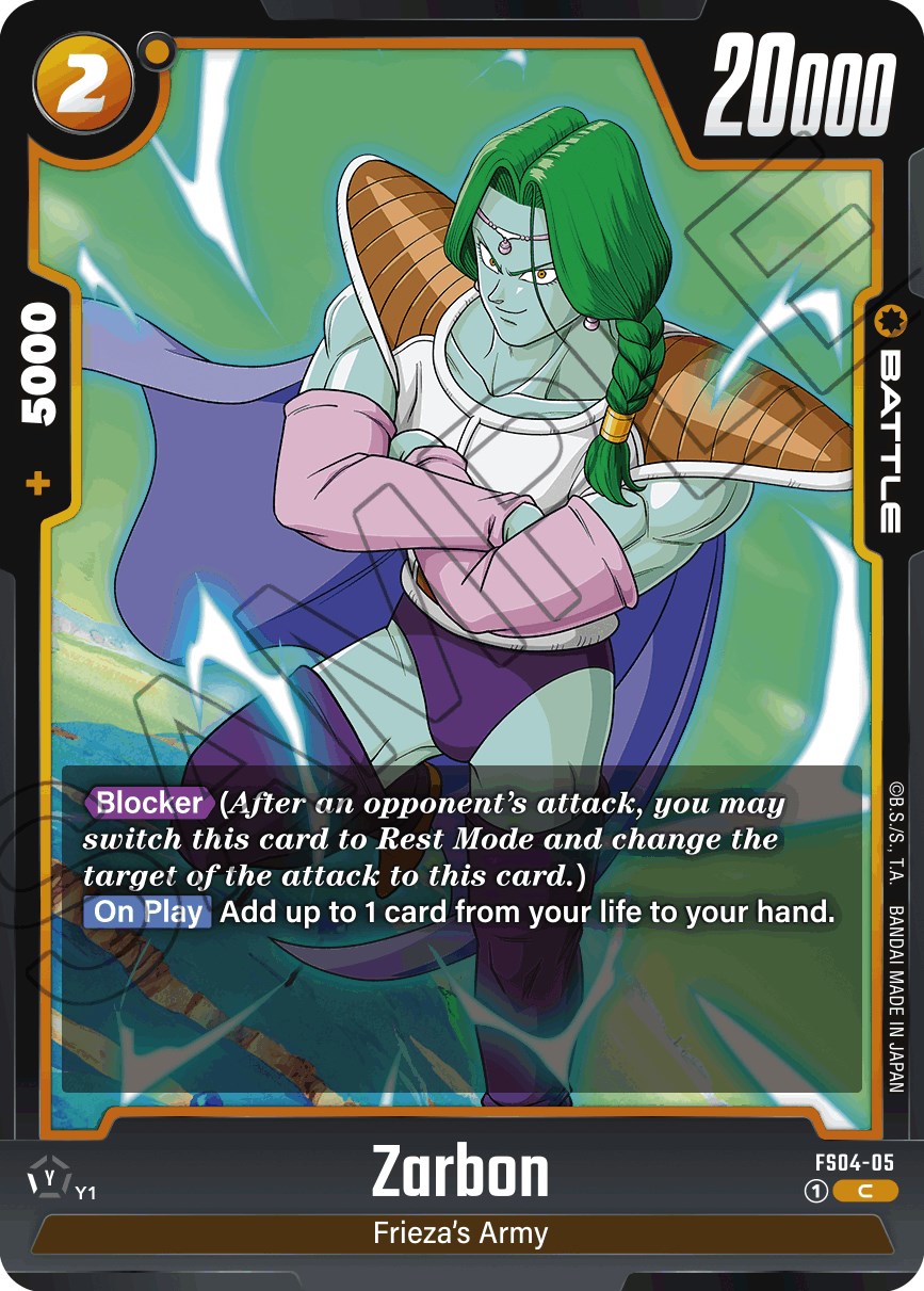 Zarbon [Starter Deck: Frieza] | Cards and Coasters CA