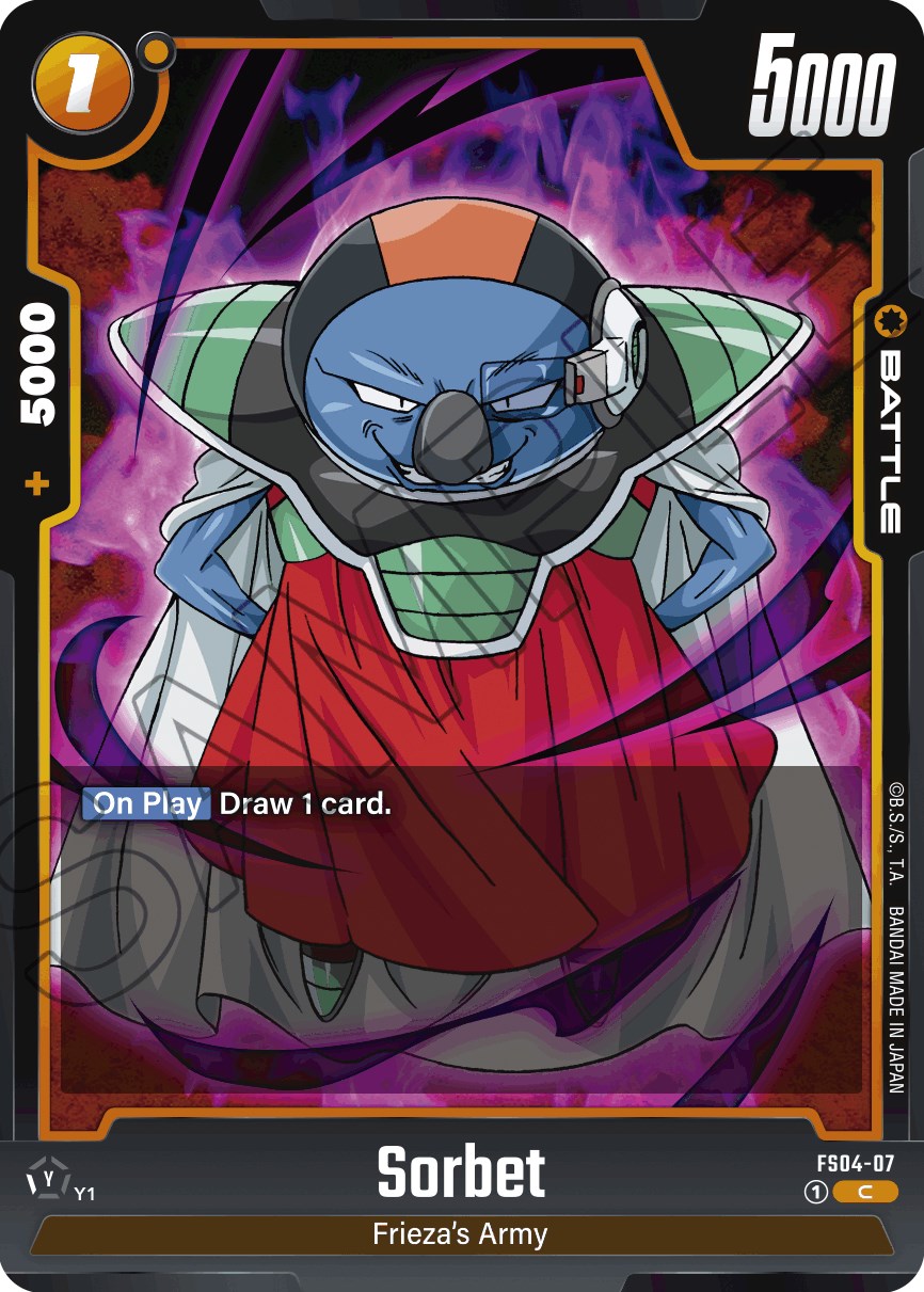 Sorbet [Starter Deck: Frieza] | Cards and Coasters CA