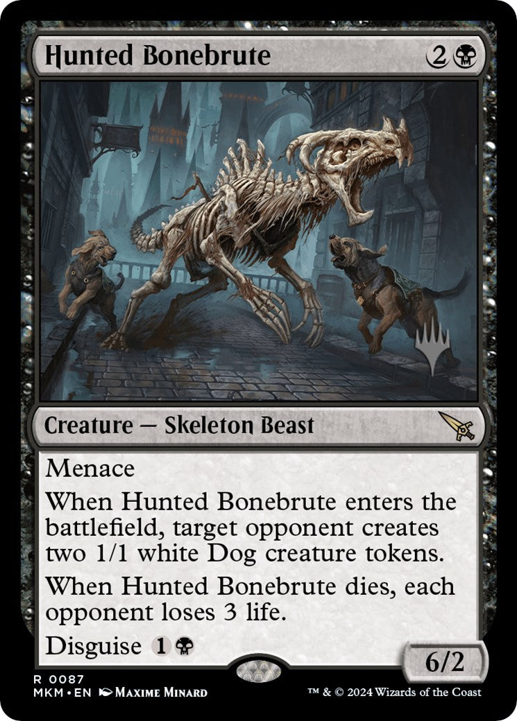 Hunted Bonebrute (Promo Pack) [Murders at Karlov Manor Promos] | Cards and Coasters CA