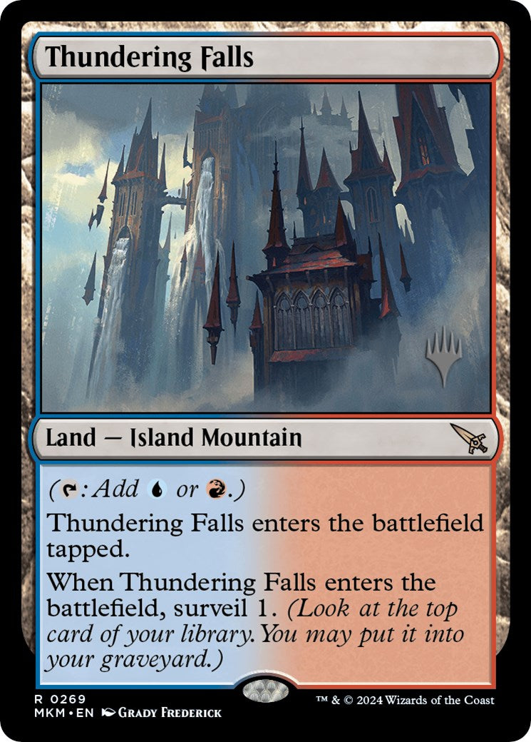 Thundering Falls (Promo Pack) [Murders at Karlov Manor Promos] | Cards and Coasters CA