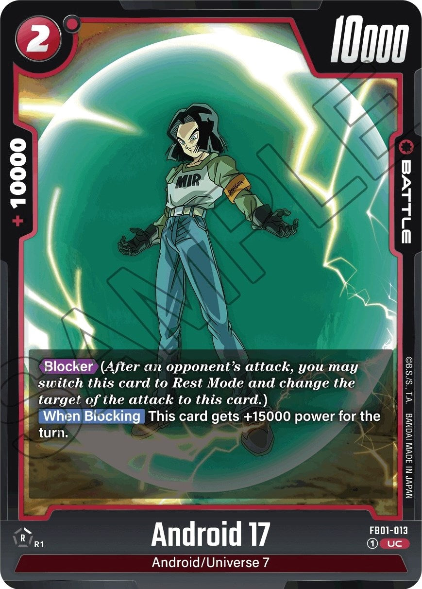 Android 17 (FB01-013) [Awakened Pulse] | Cards and Coasters CA