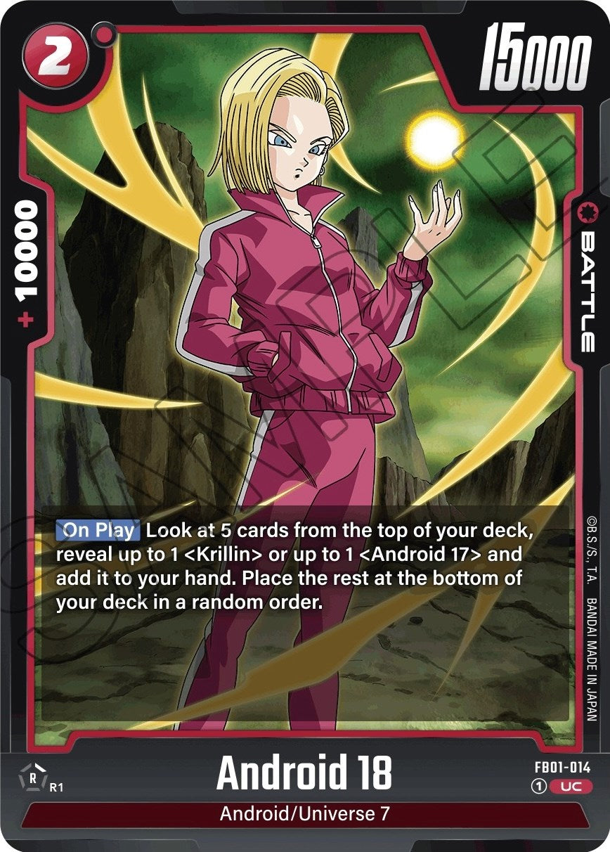 Android 18 (FB01-014) [Awakened Pulse] | Cards and Coasters CA