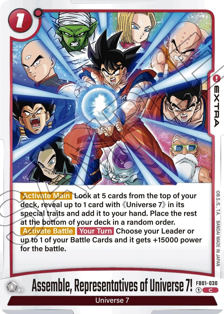 Assemble, Representatives of Universe 7! [Awakened Pulse] | Cards and Coasters CA
