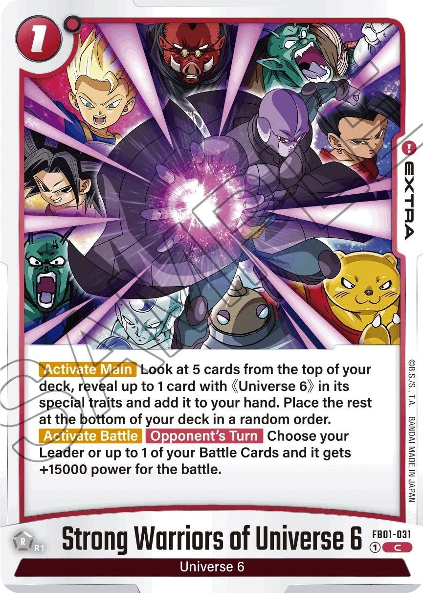 Strong Warriors of Universe 6 [Awakened Pulse] | Cards and Coasters CA