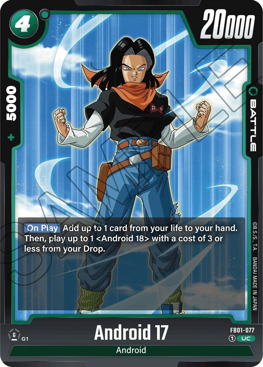 Android 17 (FB01-077) [Awakened Pulse] | Cards and Coasters CA