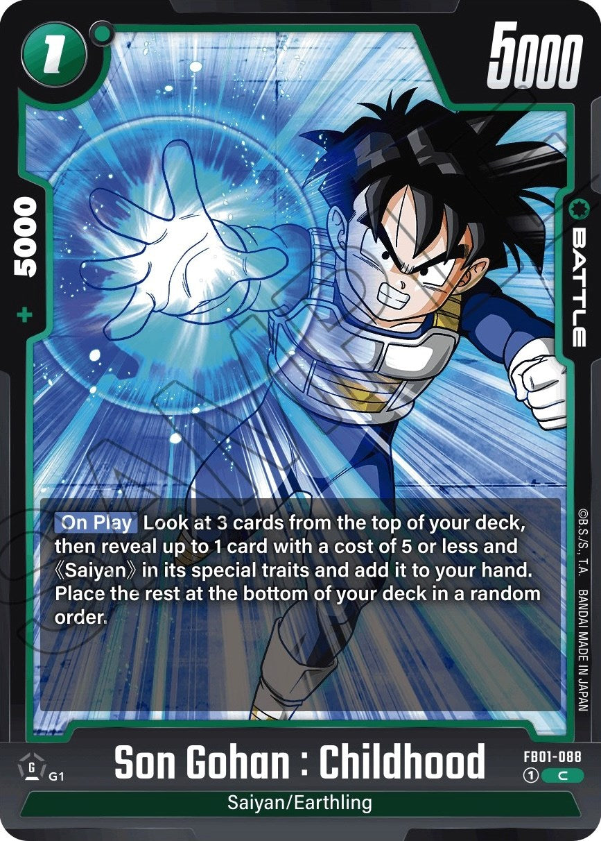 Son Gohan : Childhood (FB01-088) [Awakened Pulse] | Cards and Coasters CA