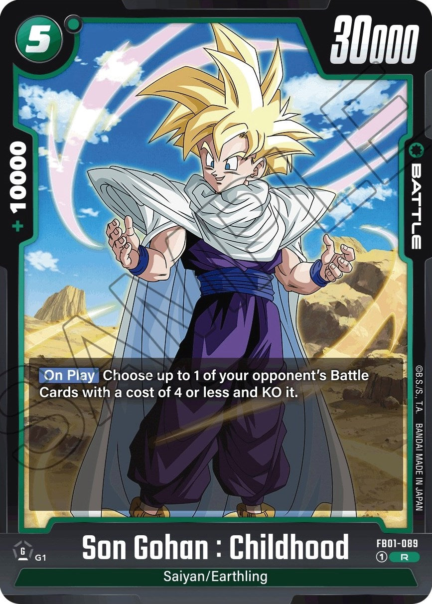 Son Gohan : Childhood (FB01-089) [Awakened Pulse] | Cards and Coasters CA