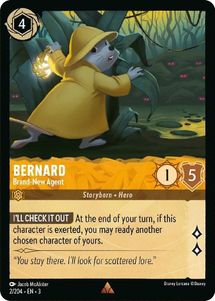 Bernard - Brand-New Agent (2/204) [Into the Inklands] | Cards and Coasters CA