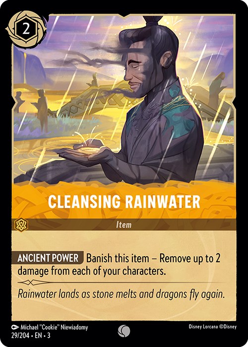 Cleansing Rainwater (29/204) [Into the Inklands] | Cards and Coasters CA