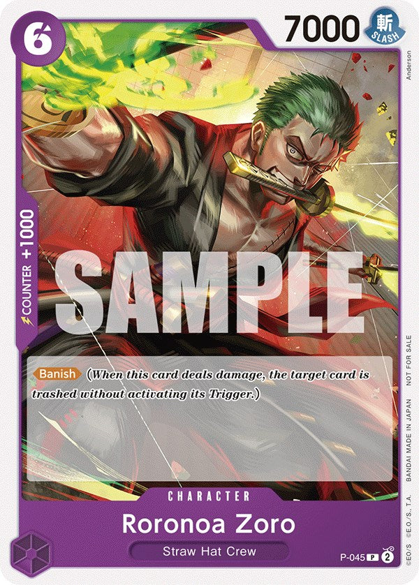 Roronoa Zoro (OP-06 Pre-Release Tournament) [Participant] [One Piece Promotion Cards] | Cards and Coasters CA