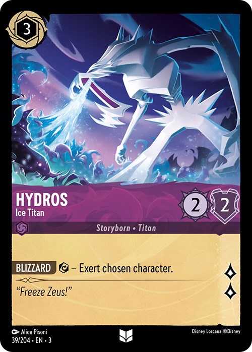 Hydros - Ice Titan (39/204) [Into the Inklands] | Cards and Coasters CA