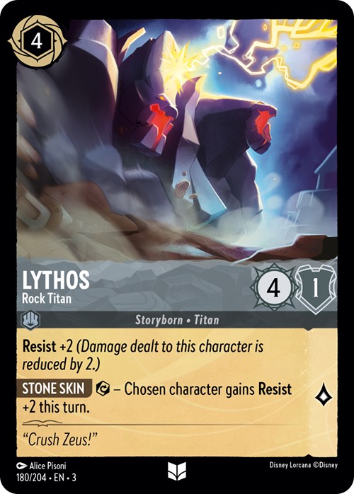 Lythos - Rock Titan (180/204) [Into the Inklands] | Cards and Coasters CA