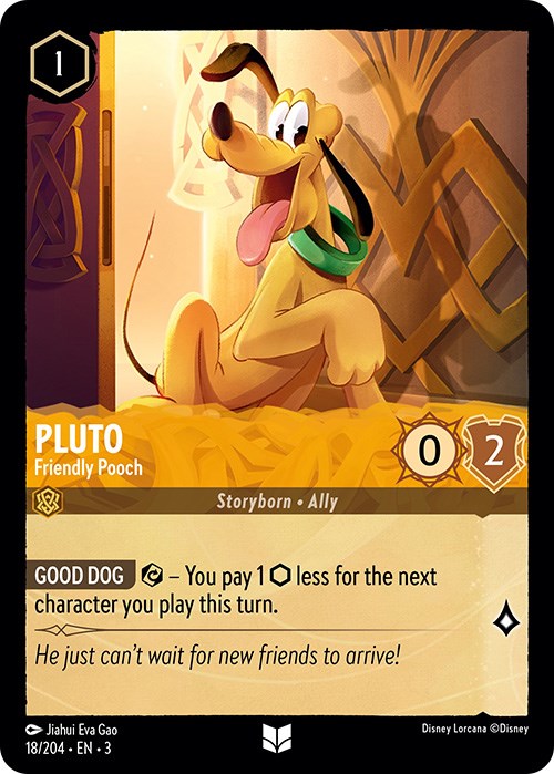 Pluto - Friendly Pooch (18/204) [Into the Inklands] | Cards and Coasters CA