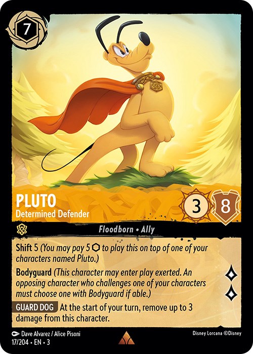 Pluto - Determined Defender (17/204) [Into the Inklands] | Cards and Coasters CA