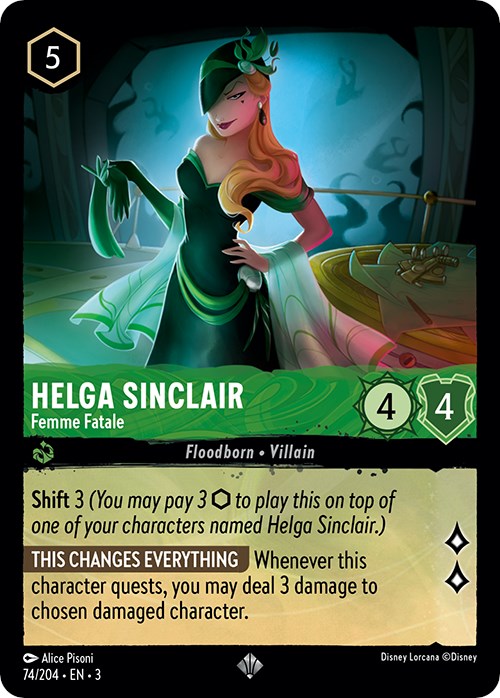 Helga Sinclair - Femme Fatale (74/204) [Into the Inklands] | Cards and Coasters CA