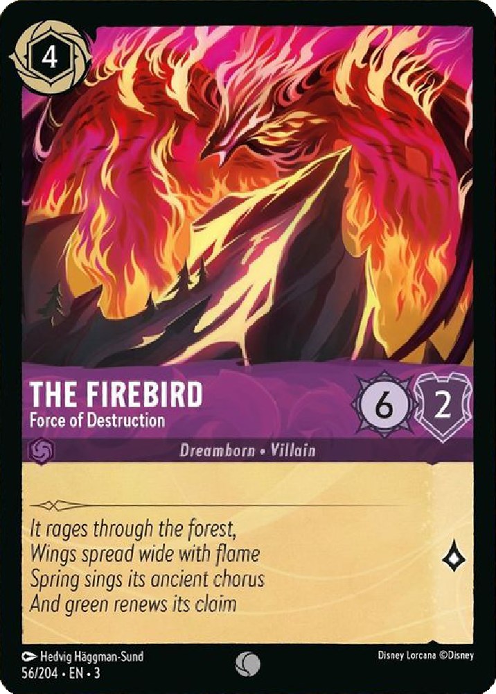 The Firebird - Force of Destruction (56/204) [Into the Inklands] | Cards and Coasters CA