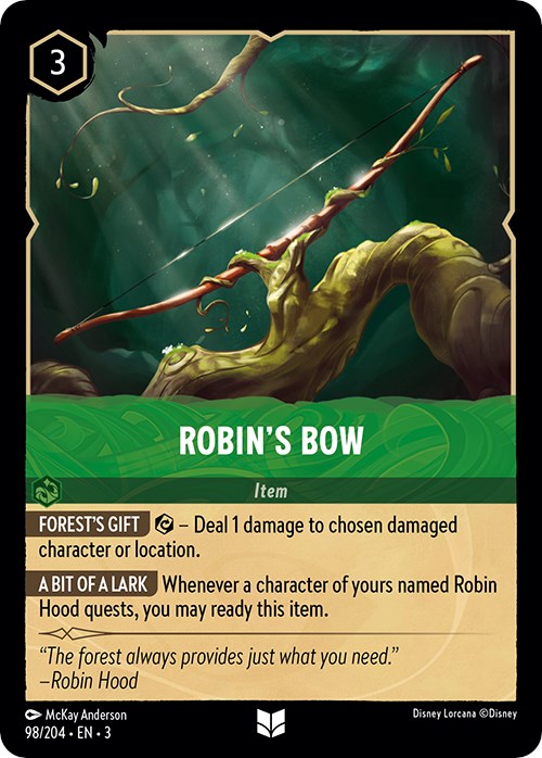 Robin's Bow (98/204) [Into the Inklands] | Cards and Coasters CA