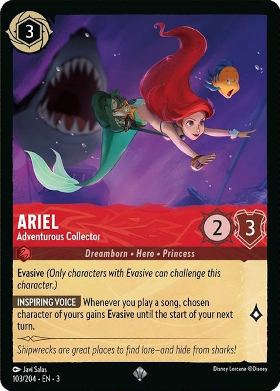 Ariel - Adventurous Collector (103/204) [Into the Inklands] | Cards and Coasters CA