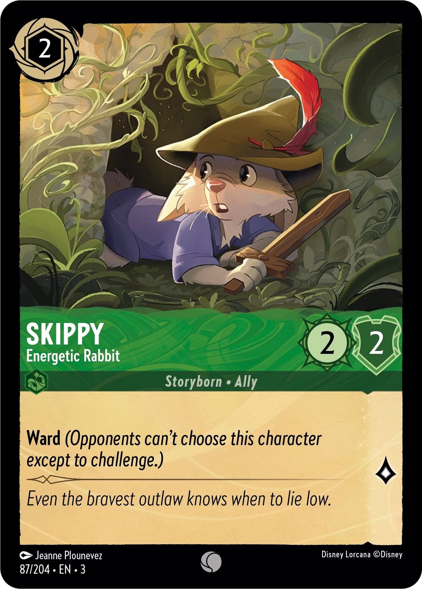 Skippy - Energetic Rabbit (87/204) [Into the Inklands] | Cards and Coasters CA