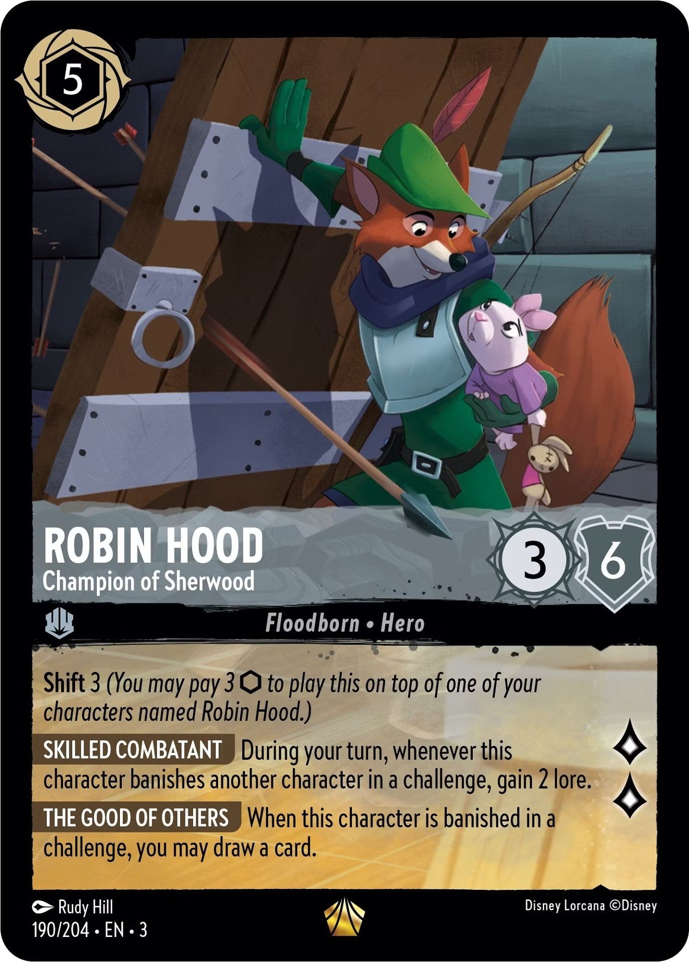 Robin Hood - Champion of Sherwood (190/204) [Into the Inklands] | Cards and Coasters CA